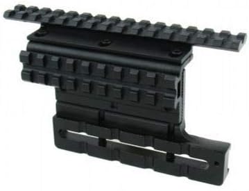 TACFIRE AK Double Side Scope Mount w/Adjustable Windage & Elevation, Black MAK005