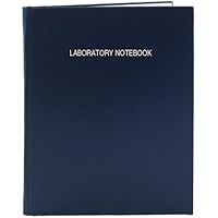 BookFactory A4 Blue Lab Notebook, 168 Pages (5mm Grid Format), A4-8.27 x 11.69 (21 cm x 29.7cm), Blue Cover, Smyth Sewn Hardb