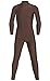 JustinCostume Kids Spandex Turtleneck Full Body Unitard Costume, 12, Brown