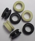 TWO - Standard #3 Downstem or Pipe Grommets (BLACK)