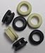 TWO - Standard #3 Downstem or Pipe Grommets (BLACK)