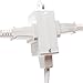 KMC 3-Outlet Power Extension Cord with Tamper Guard, White, 12 Feet (40302-1612A)
