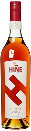H BY HINE VSOP Cognac Fine Champagne (1x0,7l - 40% vol) - aus dem Hause Thomas HINE - Herkunft Jarnac, Region Cognac, Frankreich - Besteht aus 15 Destillaten