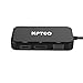 Ultimate 4-in-1 USB-C to 4K HDMI, DVI, VGA DisplayPort DP Hub Adapter, Compact USB 3.1 Type C Multiport UHD Converter for MacBook Pro 2017, Laptop, Notebook, Thunderbolt 3 Compatible Devices, Black
