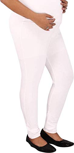 Women's Cotton Maternity Ankle Length Leggings for Pregnancy