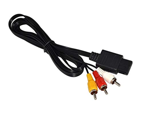 Huangou ❤ Gaming Cable ❤ 2PC Audio Video Cable for Nintendo 64 N64 /NGC Game Audio Video A/V Cable Cord