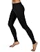 ODODOS Power Flex Yoga Pants Tummy Control Workout Non See-Through Leggings with Pocket,Black,X-Large