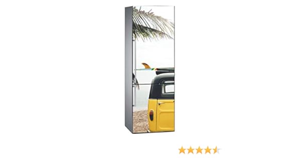 Oedim Vinilo para Frigorífico Furgoneta en Playa Tropical 185x70cm ...