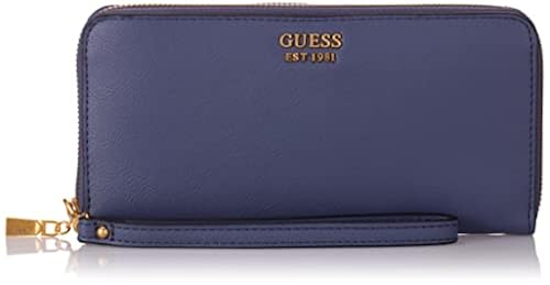 GUESS Enisa Large Zip Around Wallet Blue Moon One Size in Kuwait