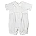 Petit Ami Baby Boys' Pique Christening Knicker with Hat, 18 Months, White