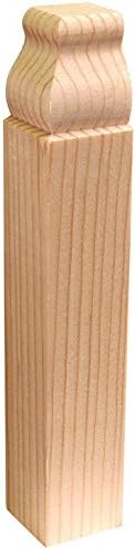 Alexandria Moulding 1 in. L Prefinished Brown Pine Trim Block