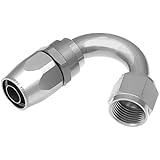 Red Horse Performance 1150-12-5 150 Deg Female Alum Hose End, Clear