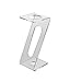 SOURCEONE.ORG Acrylic Clear Single Ice Cream Cone Holder Flip 2 Cone Sizes in 1