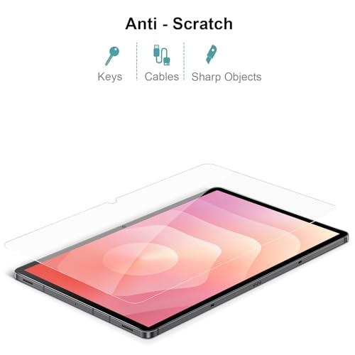 Gerutek [2 Pieces Screen Protector for Samsung Galaxy Tab S11/S10 Lite/S10 FE/S9 FE/S9/S8/S7 10.9/11 Inches, with Easy Installation Frame, 9H, Anti-Scratch, Bubble-Free, Tempered Glass for Tab S11