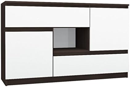 ​ 2-Door Sideboard with 2 Drawers - modern design 55'' Dresser - in different color combinations (Wenge and White)