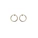 Non-piercing Fake Hoops Anodized Gold Finish - Lip, Nose, Cartilage & Ear - Sold As a Pair
