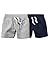 Carter's Baby Boys 2 Pack Soft Cotton Shorts (18 months) Navy/Gray