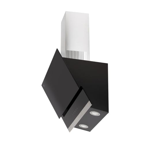 AVERA Campana de Cocina Extractora 60cm de pared, 3 velocidades, Panel táctil, Luz LED, Acero inoxidable y vidrio templado, Filtro de carbón activado y malla metálica lavable | CEA60C