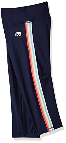 Marika Girls' Big Capri Sets with Headband, White Rainbow 7/8
