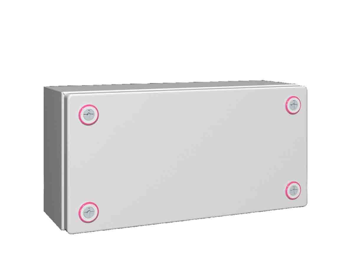 Rittal KX 1502.000 DIY Installation Housing Wall Casing 200 x 200 x 120 mm Sheet Steel Light Grey Pack of 1