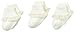 Jefferies Socks Little Girls' 3 Pair Pack Simplicity Lace Socks, Pearl White, Toddler