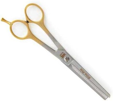 Stainless Steel Small Pet Ultra Gold 46-Tooth Thinning Shears with Gold Handles, 6-1/2-Inch