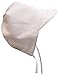 N'Ice Caps Baby Boy Reversible and Solid Cotton Twill Helmet Bonnet (Newborn, White Solid)