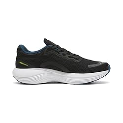 PUMA Men's SCEND PRO Sneaker, Black-Lime Pow-Ocean