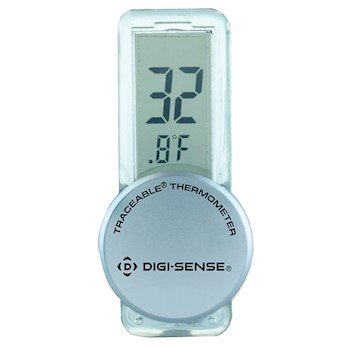 Digi-Sense Calibrated Big-Digit Stick It Anywhere Compact Digital Thermometer