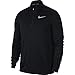 NIKE Men's Pacer Half-Zip Top, Black, Medium