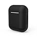 Xberstar Silicone Shock Proof Protective Case Sleeve Skin Cover for AirPods True Wireless Headphone Charging Box (Black)
