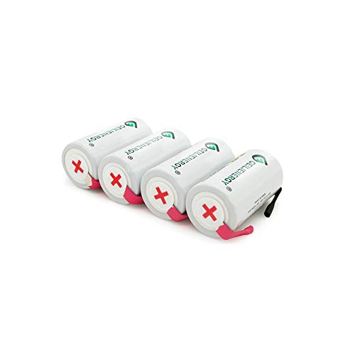 Geilienergy Sub C Subc 3300mAh NiMh Rechargeable Battery for Power Tools (w/Tabs) (Pack of 15)