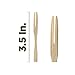 PREXWARE Bamboo Party Forks for Party Buffet Mini Forks 3.5 Inch 100 Ct.