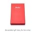 Mehr Key Chain - Leather Detachable Keychain, Valet Luxury Car Keyring Holder, Gift Idea Men Women KC8, Red
