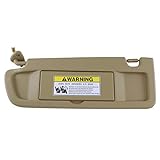 IAMAUTO 52815 Driver Left Pearl Ivory Tan Sun Visor for 2006 2007 2008 Honda Civic