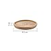 T4U 3 Inch Planter Pot Bamboo Saucer Round Set of 6, Succulent Pot Holder Drainage Tray for Most Small Ceramic Succulent Planters Holding Drainage Water