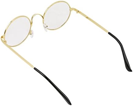 SKYEO Round Metal Frame Clear lens Vintage Retro Geek Fashion Glasses