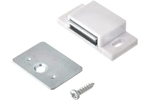 MPJ Shutter Hardware 50631-R 15lb Single Magnetic Catch White/zinc Retail Pack (30)