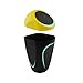 Yolu Car Trash Can, Mini Auto Garbage Can Automotive Waste Storage Storage Debris Barrels with Lid, Yellow, Cute Vehicle Trash Bins Common Use for Car, Home, Office, Bathroom, Kitchen, Living Room,etc
