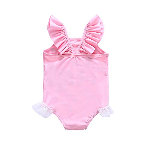 Baby Toddler Girl Unicorn Swimsuit-One Piece Swimwear Infant Toddler Cartoon Sunsuits Bathing Suits for Baby Girls Age1 2 3 4 5 6 7 - Thumbnail 6