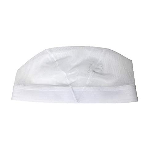Sanritsu Japanese Mesh Swim Cap (White, Large)