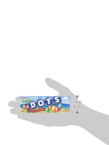 DOTS INDIVIDUALLY WRAPPED CANDY – TROPICAL GUMMY CANDY FLAVORS – GRAPEFRUIT, MELON, PARADISE PUNCH, MANGO AND ISLAND NECTAR – GLUTEN FREE, KOSHER & PEANUT FREE GUMDROPS – BULK 24CT, 2.2OZ DOTS BOXES