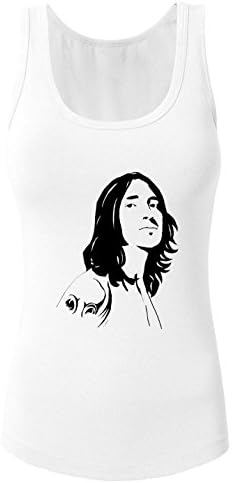 Nerdy Unique John Frusciante women's O Neck Tee shirt White Medium