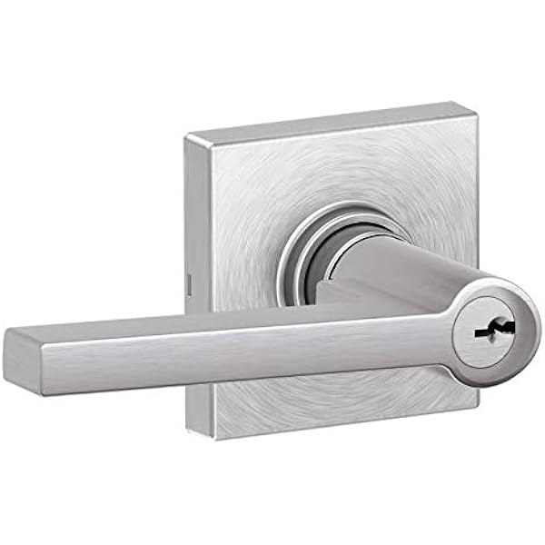 Schlage J54sol626col Solstice Single Cylinder Keyed Entry Door