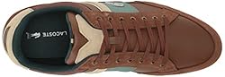 Lacoste Men's Chaymon Sneaker, Dark Brown/Dark