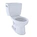 TOTO CST744EL#01 Eco Drake Two-Piece Elongated 1.28 GPF ADA Compliant Toilet, Cotton White