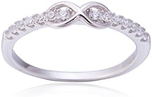FESHIONER Sterling Silver Wedding Rings Size 7 Classic Simple Style Design For Women Jewelry--100% guarantee !