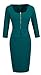 HOMEYEE Women's Celebrity Vintage Square Neck Tunic Bodycon Dress U898