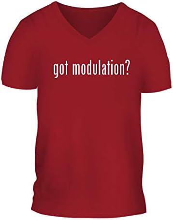 got Modulation? - A Nice Men's Short Sleeve V-Neck T-Shirt Shirt, Red, Large