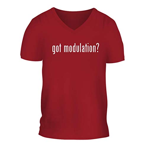got Modulation? - A Nice Men's Short Sleeve V-Neck T-Shirt Shirt, Red, Large